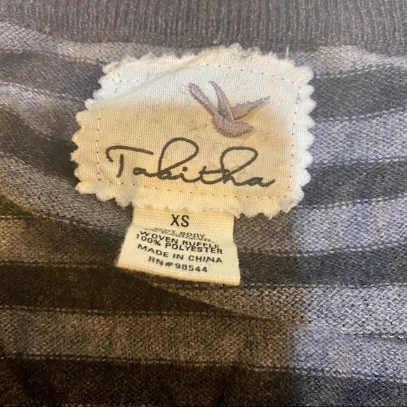 Tabitha Striped Button Front Cardigan Sweater, XS - Picture 4 of 4